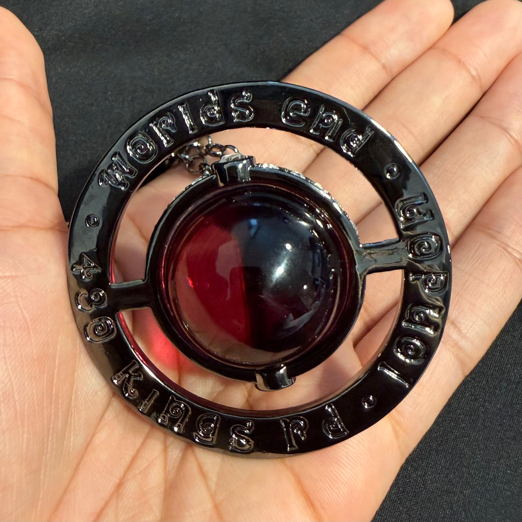 Wine Red & Dark Silver - 30mm
