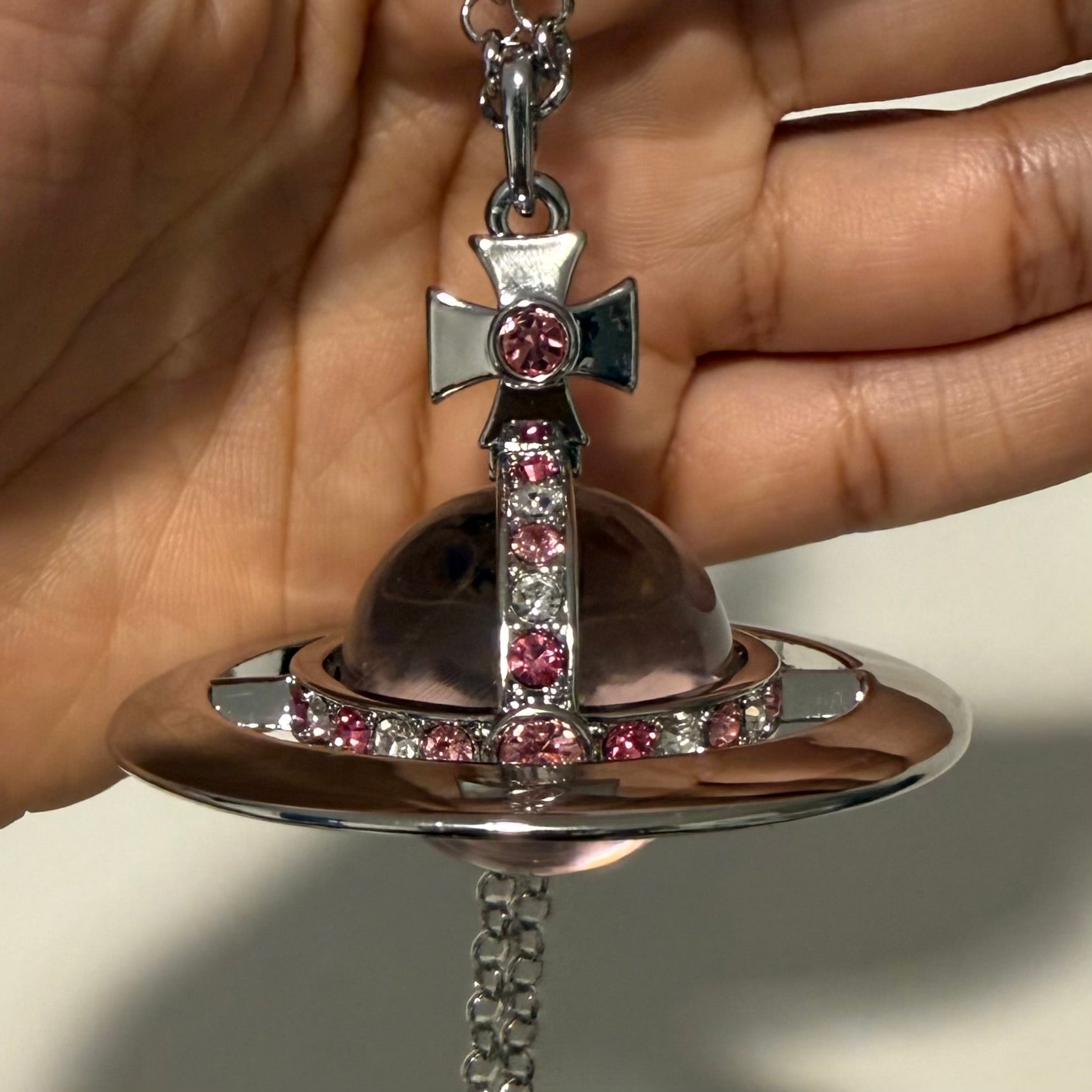 Pink & Silver - 30mm