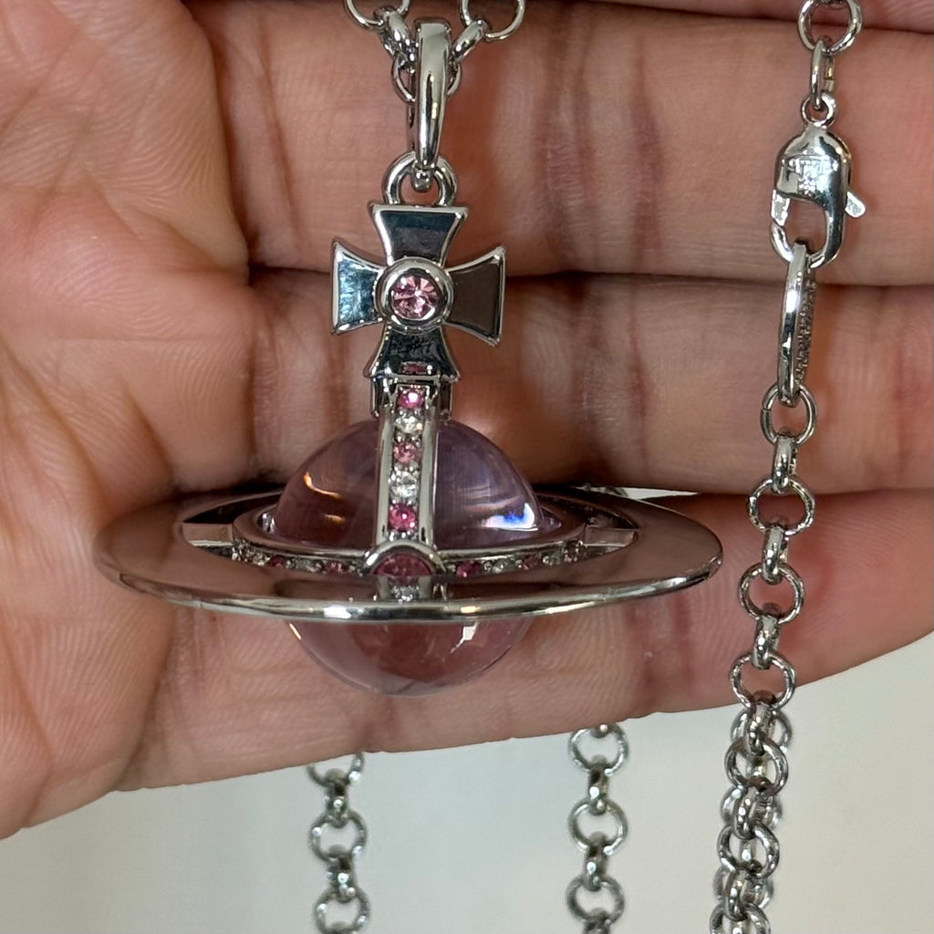 Pink & Silver - 20mm