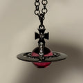 Wine Red & Dark Silver - 20mm