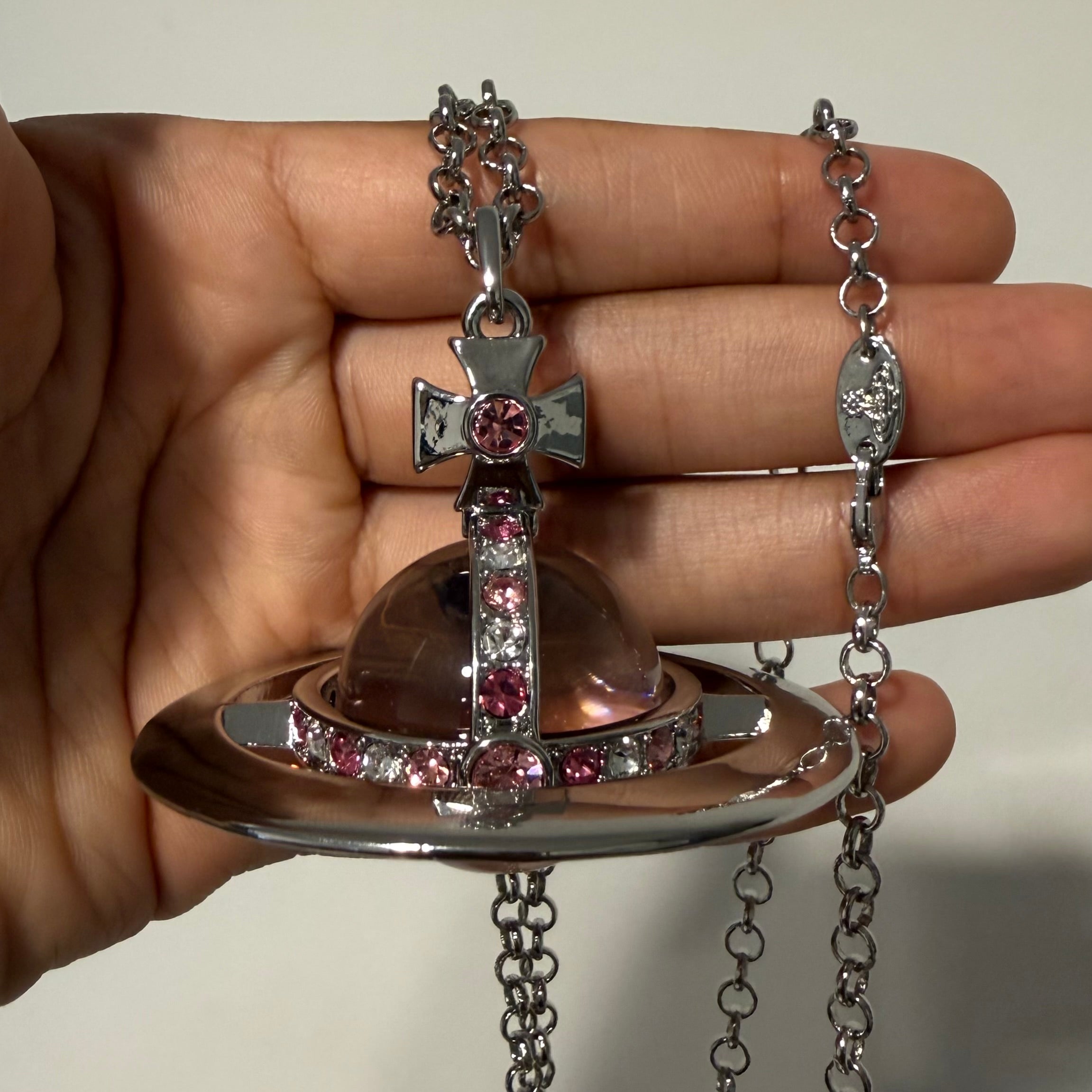 Pink & Silver - 30mm