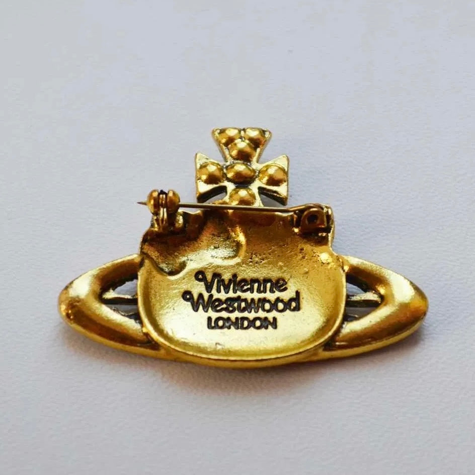 Kitty Gem Orb Pin Brooch