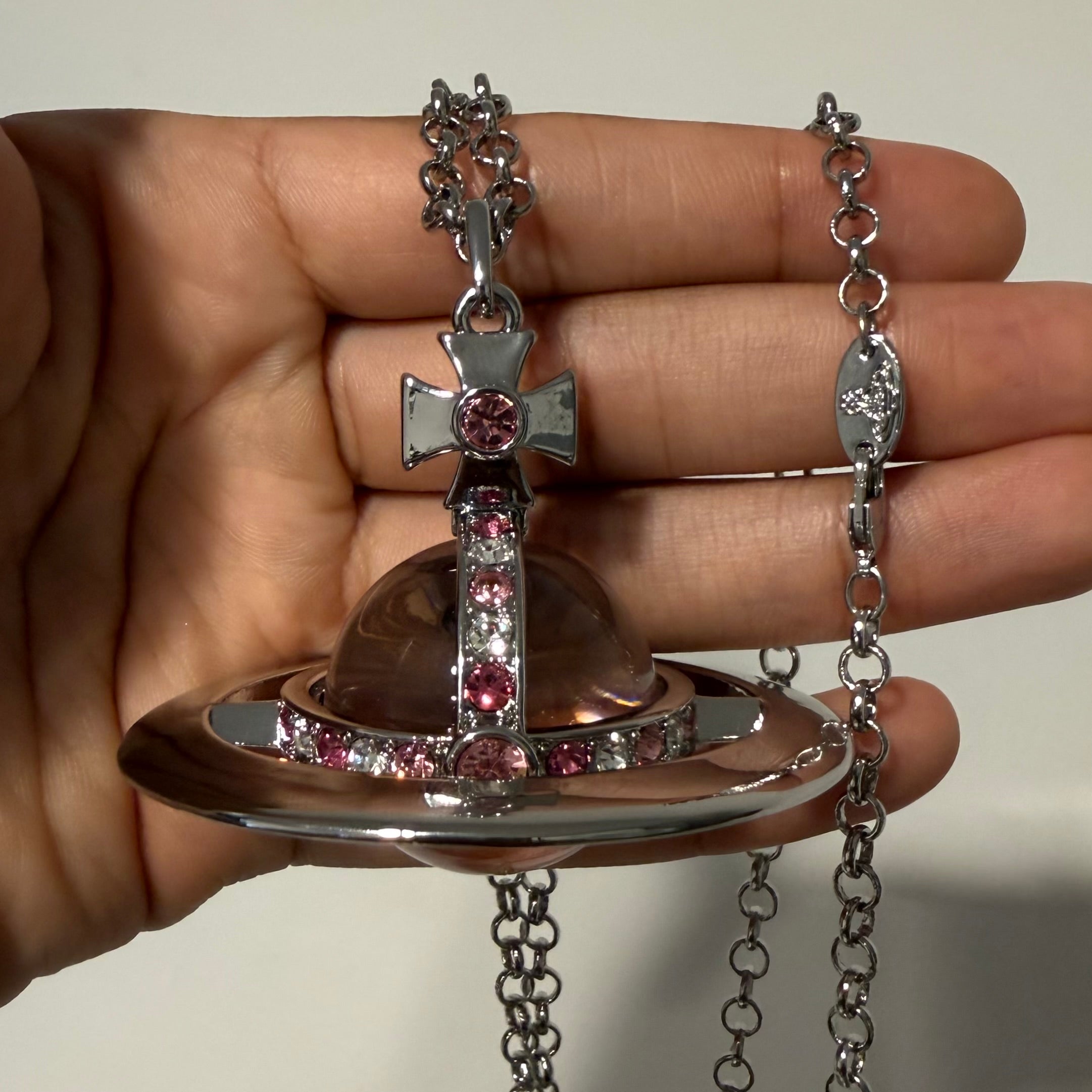 Pink & Silver - 30mm
